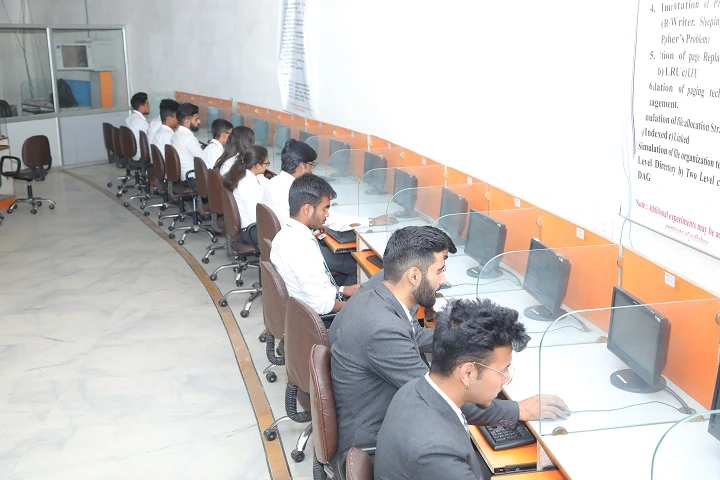 student in Computer lab